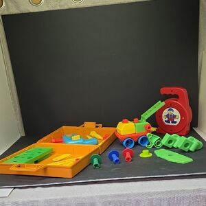 Vintage 1977 Fisher Price Tool Kit #924 Mattel Tuff Stuff Workshop #2648